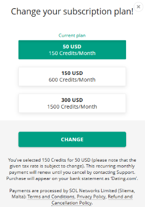 How can I change my membership subscription package?